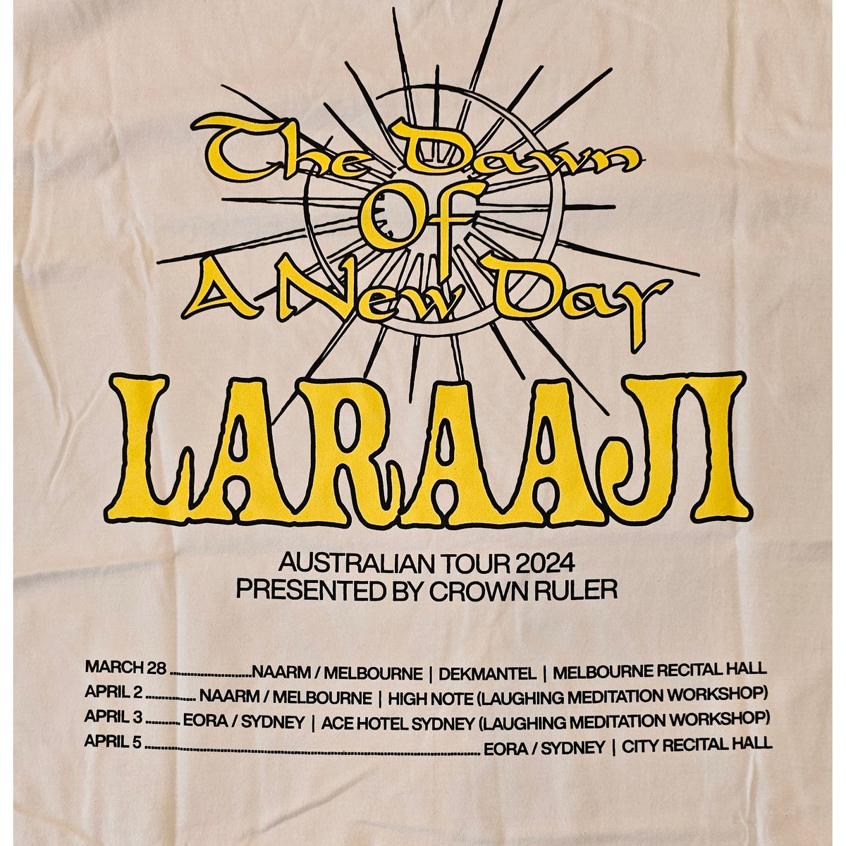 Laraaji Australian Tour T-Shirt